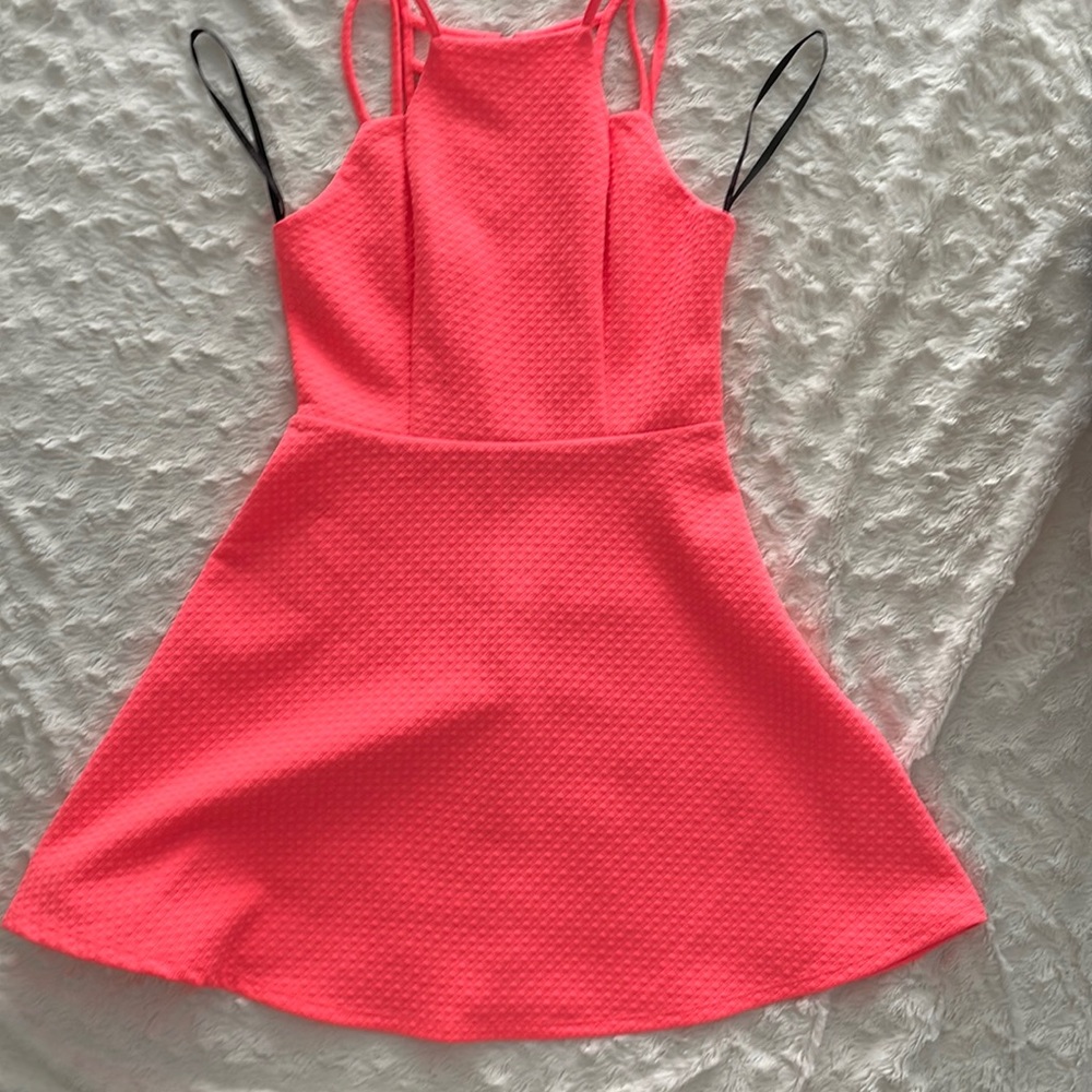 Material girl small fit and flare dress